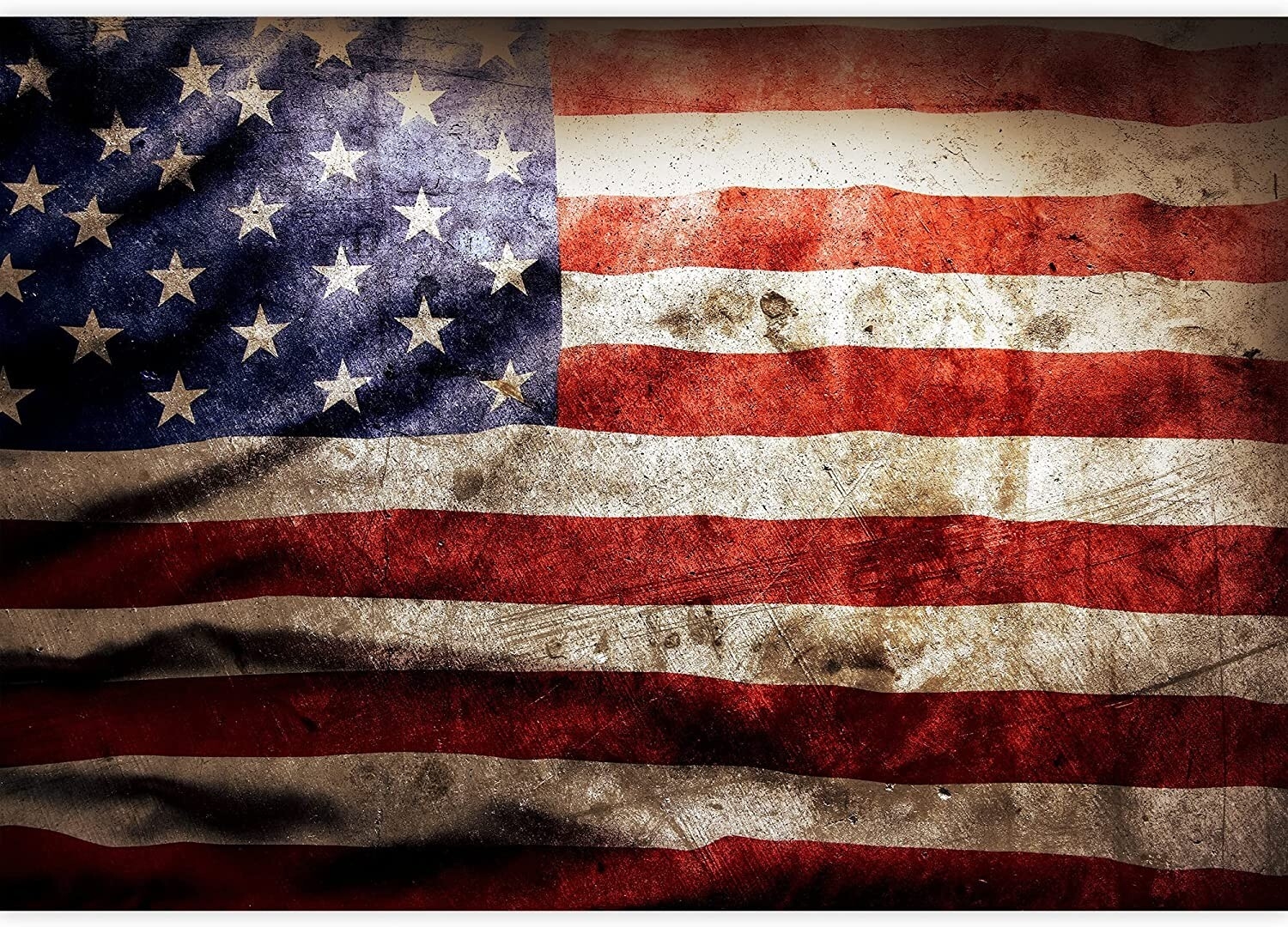 Wall Mural Aged Americana Large Scale Graphic Vintage Art
