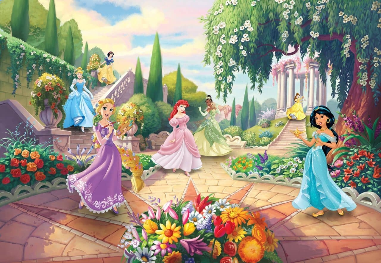 Wall Mural featuring Enchanted Landscape for Fairytale Garden Wallpaper
