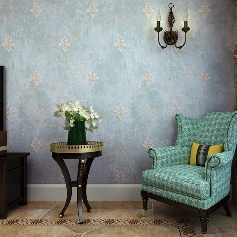 Wallpaper | Distressed Plaster Effect Antique Fleur De Lis Wallpaper