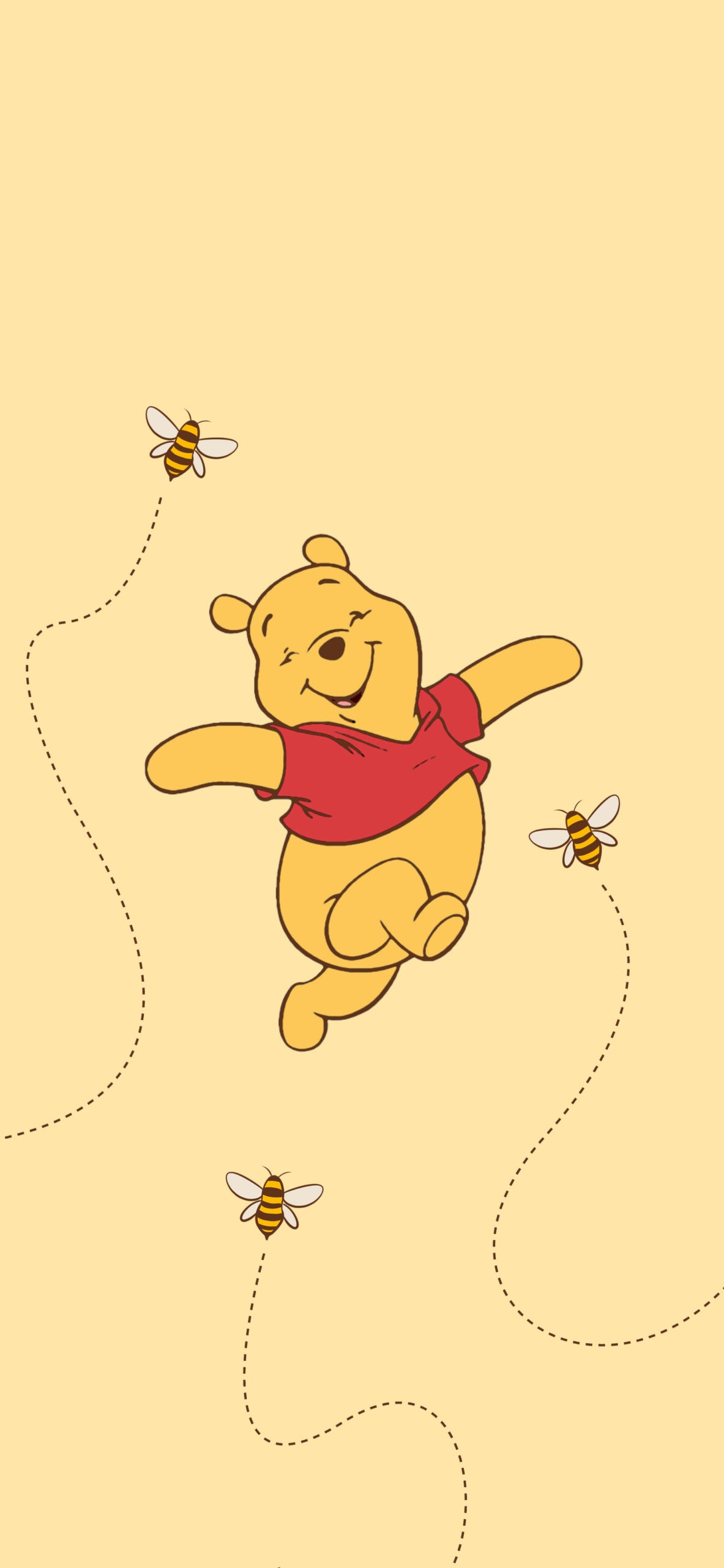 Wallpaper Graphic Dotted Flight Paths Honey Bees Bee Trail Wall Art