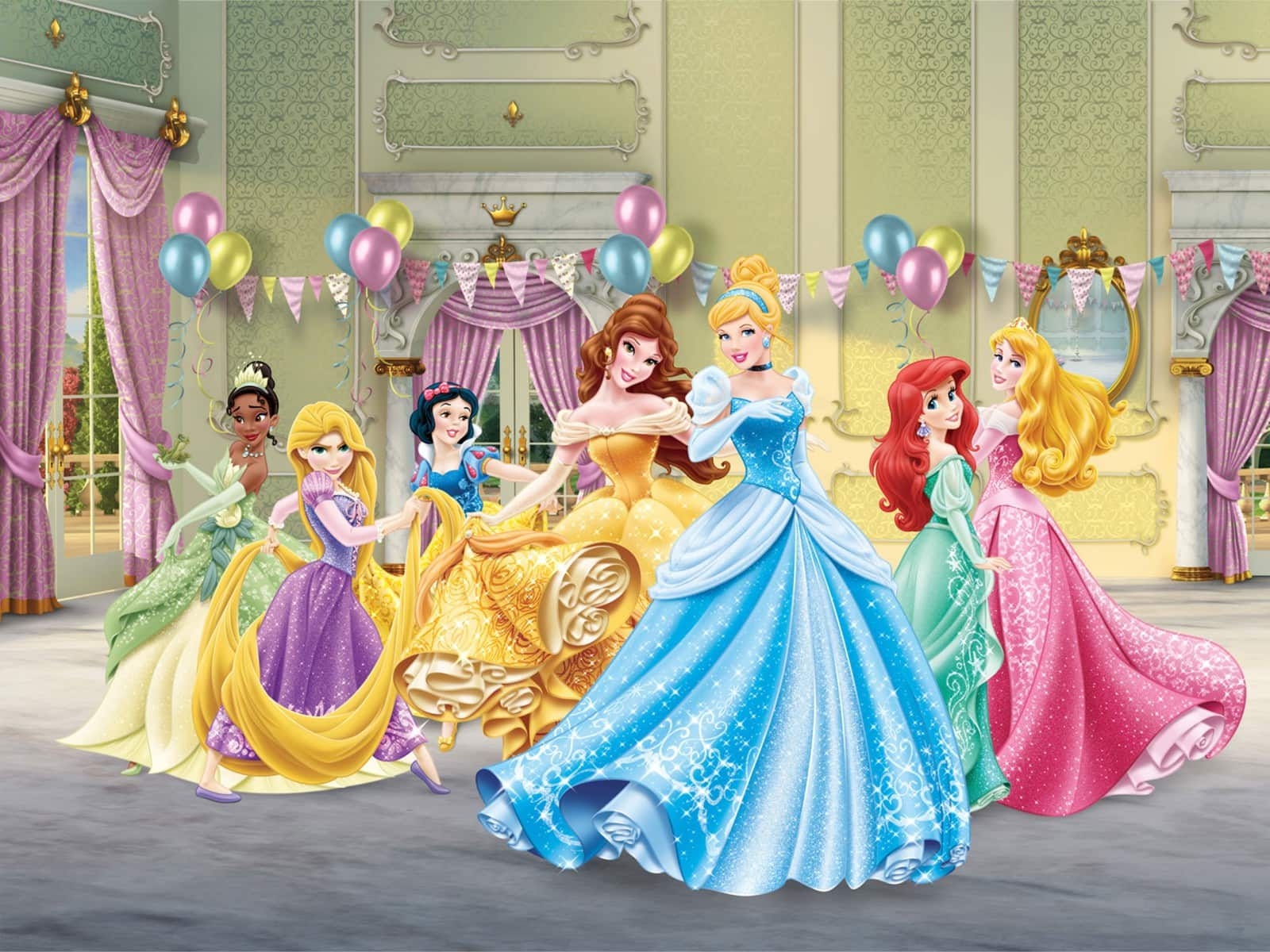 Wallpaper Mural with Festive Party Decor for Palace Ballroom Wallpaper