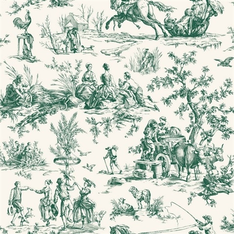Wallpaper Using Scenic Toile French Scenic Mural