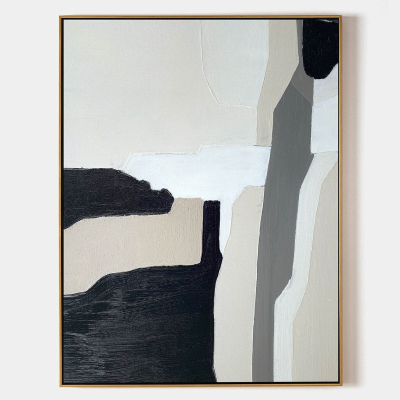 Abstract Painting: Heavy Impasto Texture Framed Wall Decor