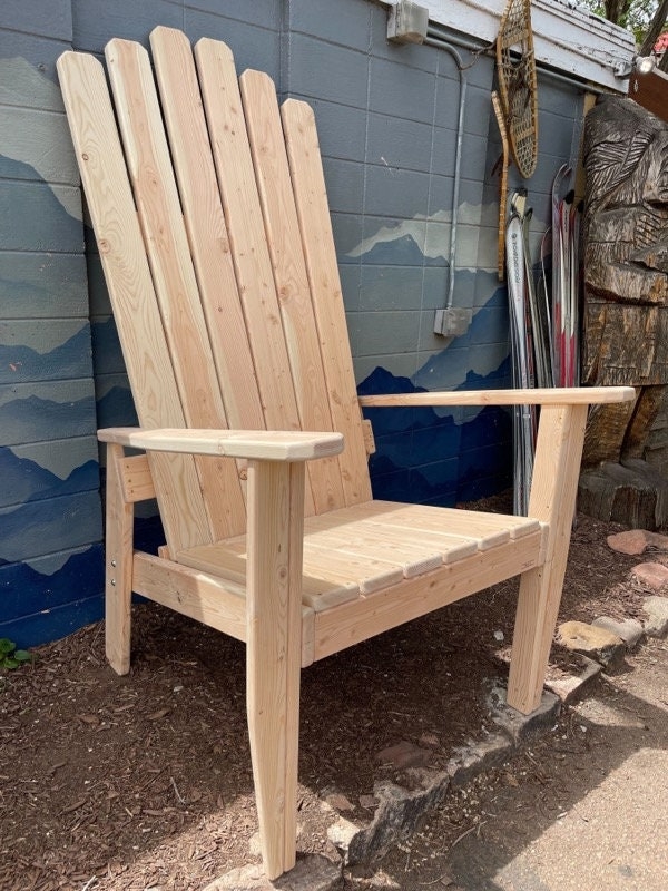 Accent Chair Fan Back Raw Natural Wood Lodge Furniture