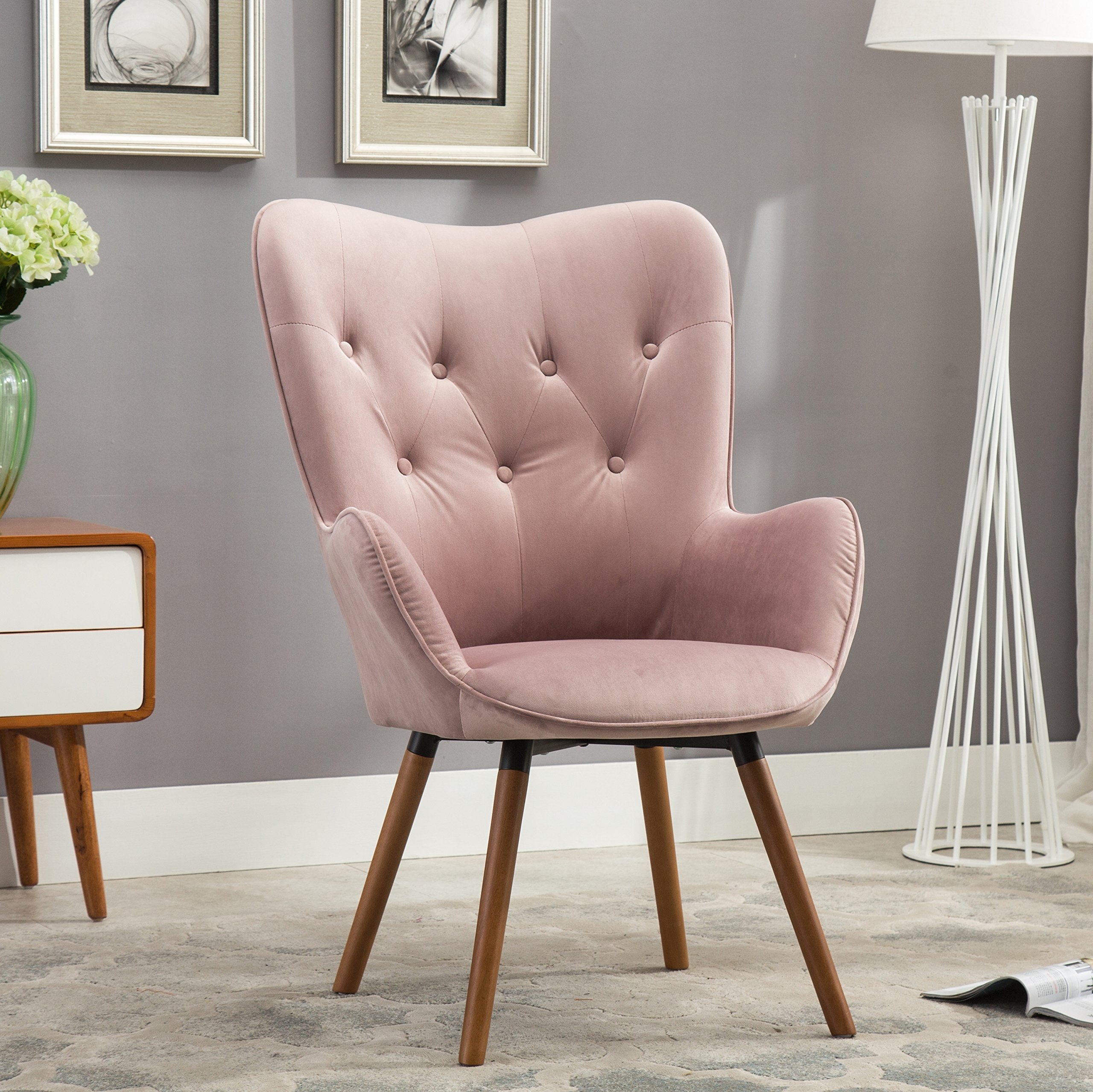 Mauve Accent Chair