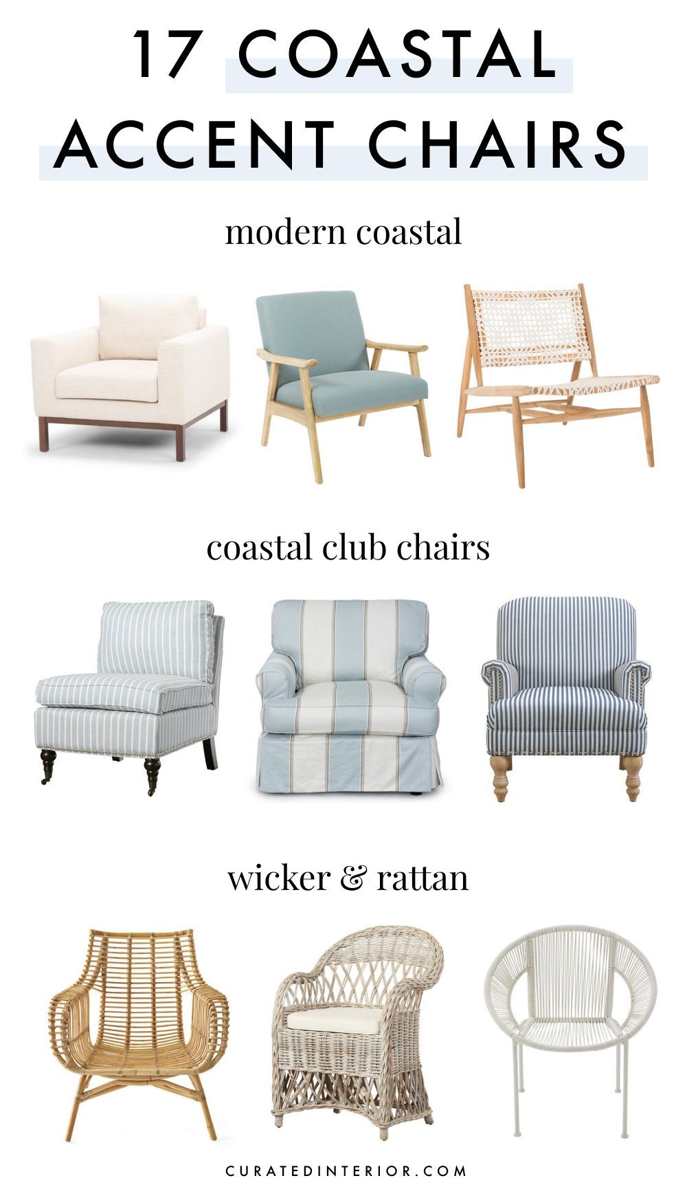 Accent Chair Nautical Stripes Turned Legs Nautical Striped Chairs