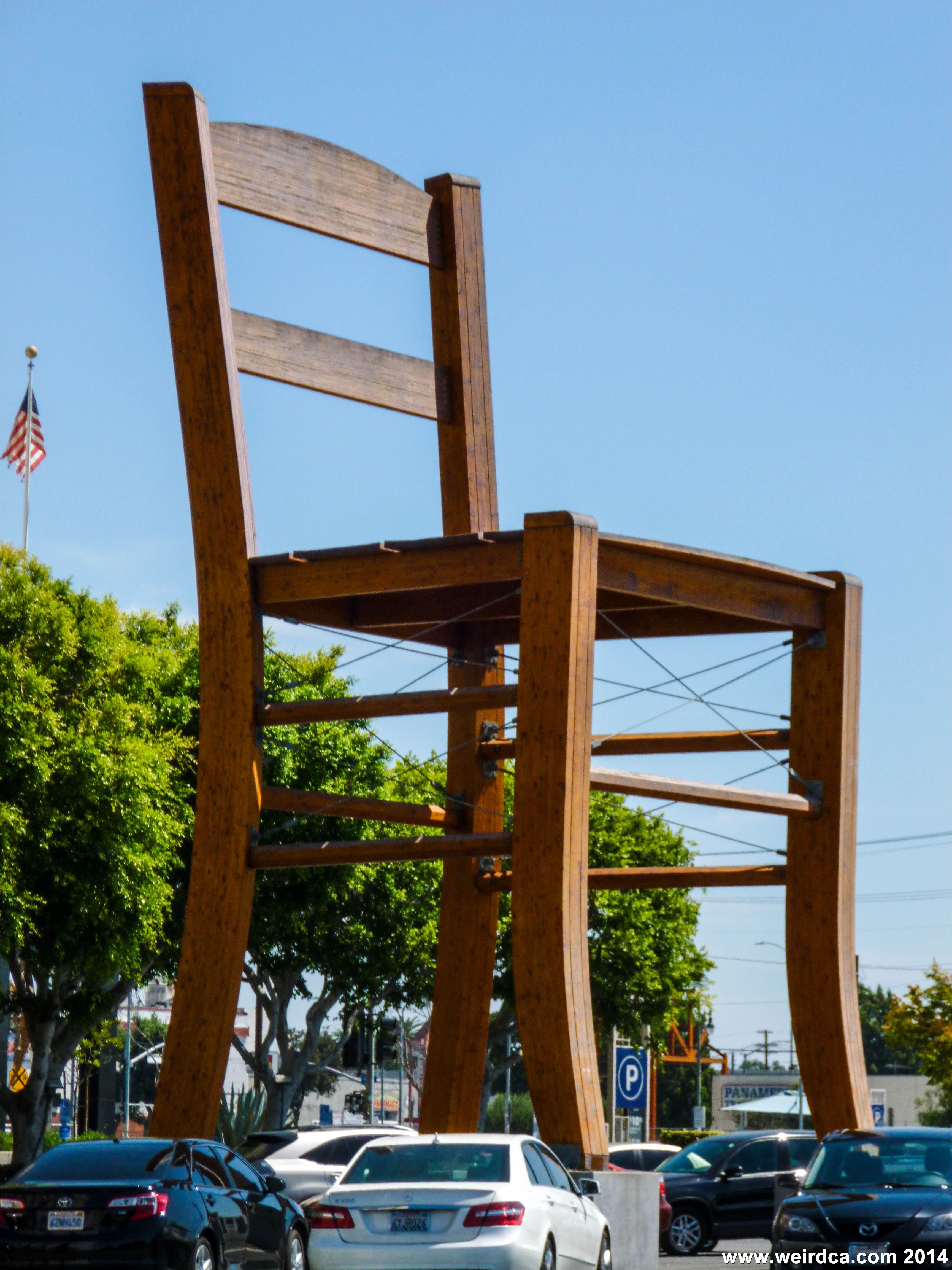 Accent Chair Tension Wires Giant Scale Chair Sculpture