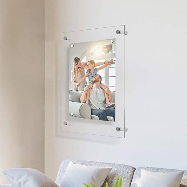 Acrylic Picture Frame Magnetic Closure Modern Art Frame
