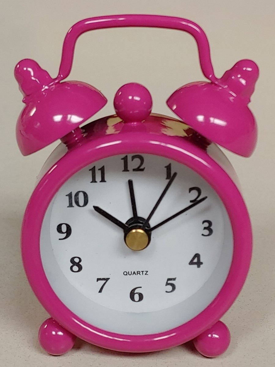 Alarm Clock Mini Size Vibrant Glossy Retro Alarm Clock