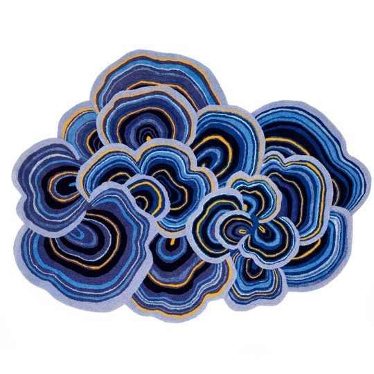 Area Rug Lichen Inspired Organic Sculptural Form Rug