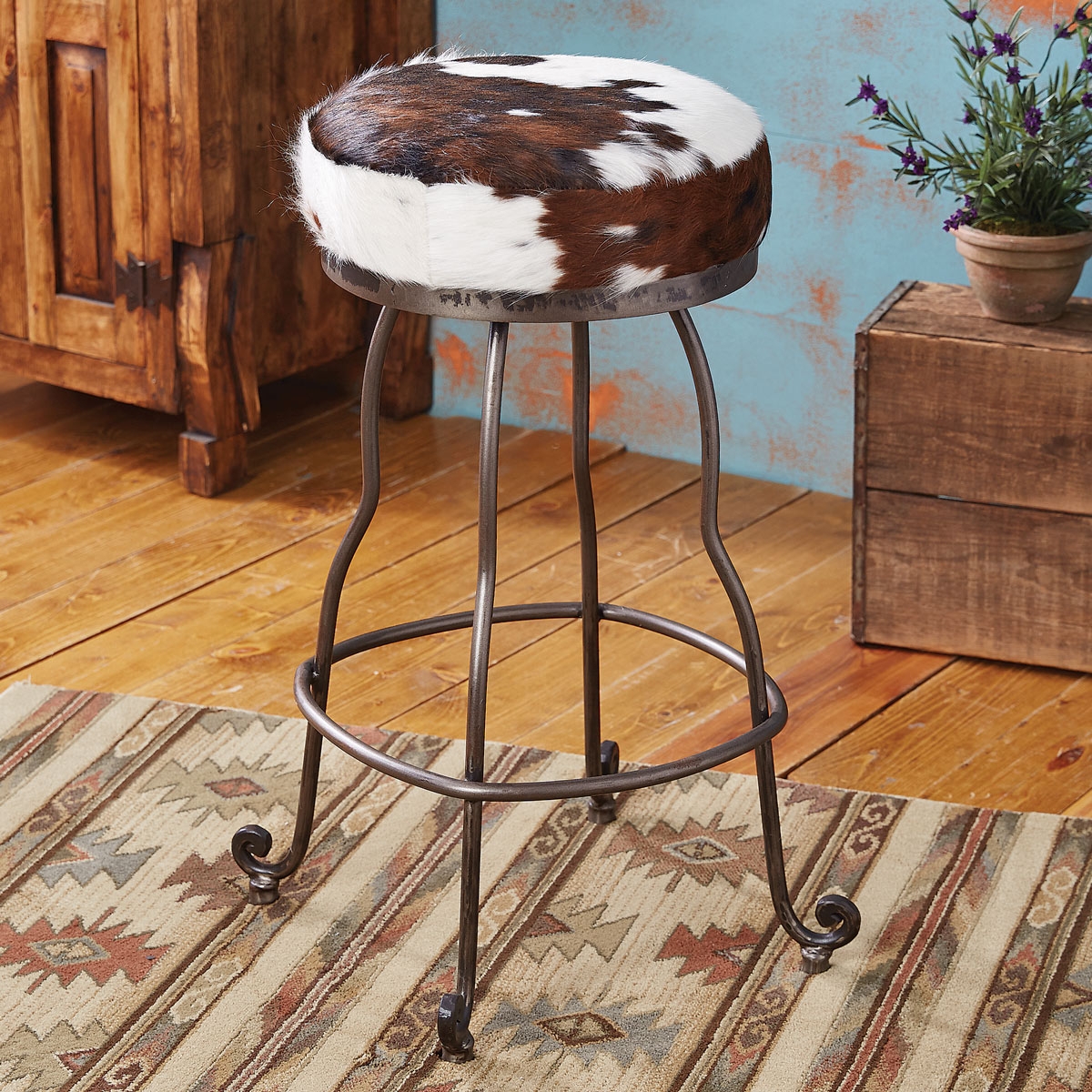 Cowhide Bar Stools