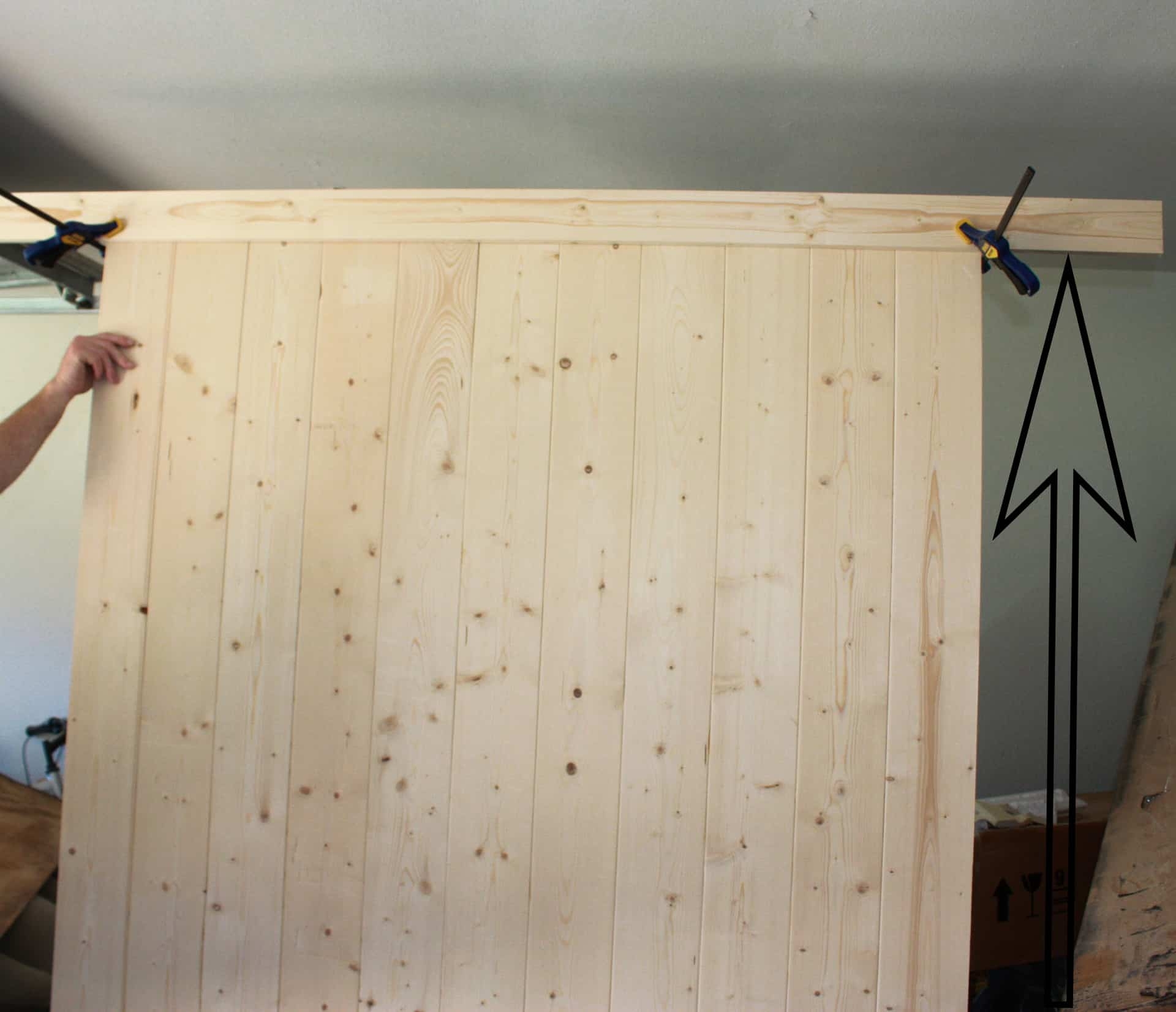 Barn Door Unfinished Wood Vertical DIY Barn Door Assembly
