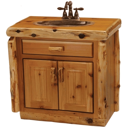 Bathroom Vanity Cedar Log Bathroom Vanity Knotty Cedar