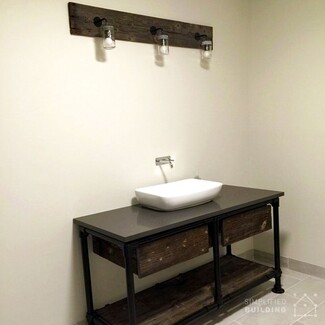 Bathroom Vanity DIY Rustic Bathroom Sink with Mason Jar Sconces