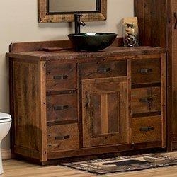 Bathroom Vanity Lodge Style Bathroom Cabinet Six Drawers
