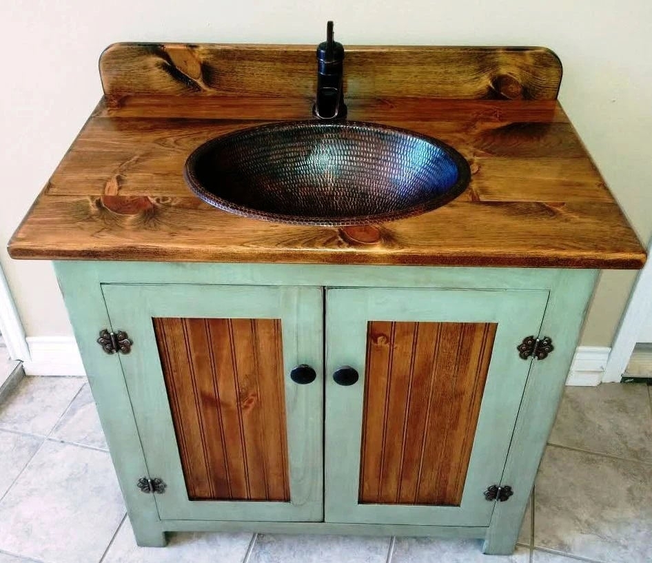 Bathroom Vanity Sage Green Farmhouse Vanity Beadboard