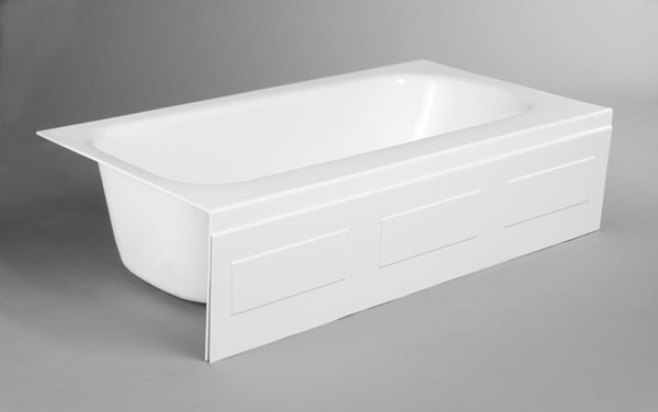 Bathtub Liner Recessed Front Panel White Acrylic Tub Liner
