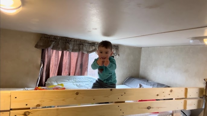 Bed Railing Screw Fastened Horizontal Slats Camper DIY