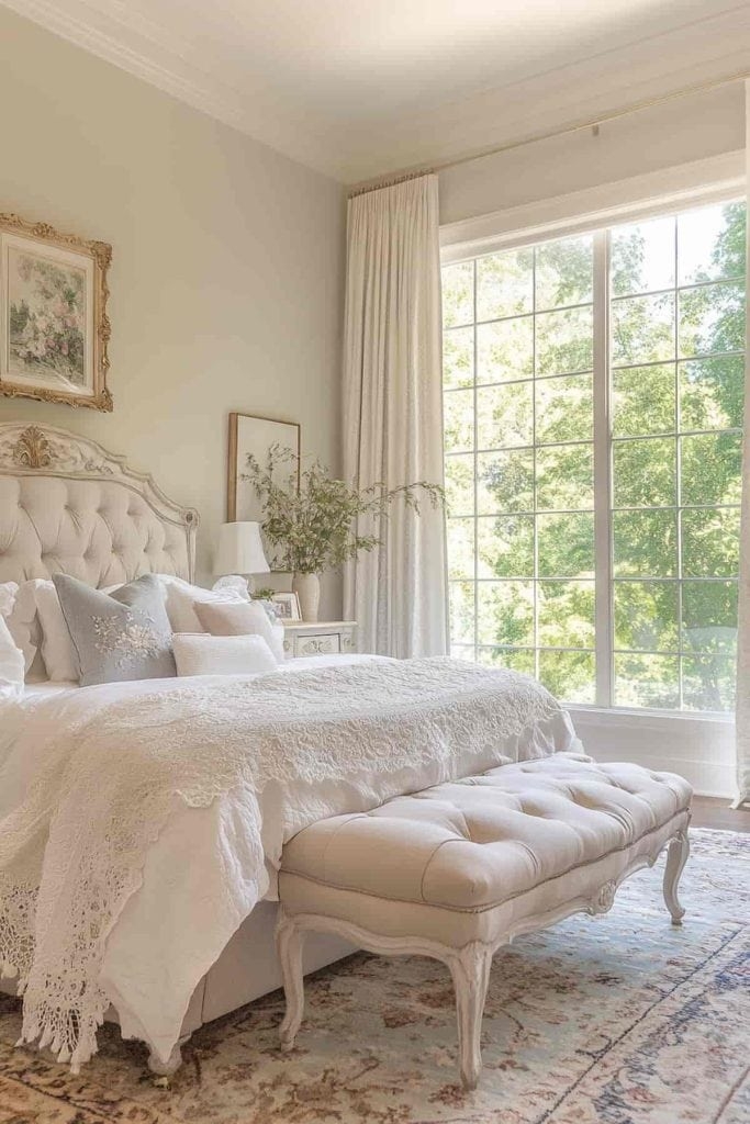 Bedroom Set Warm Cream Lace Bedspread Styling Ideas