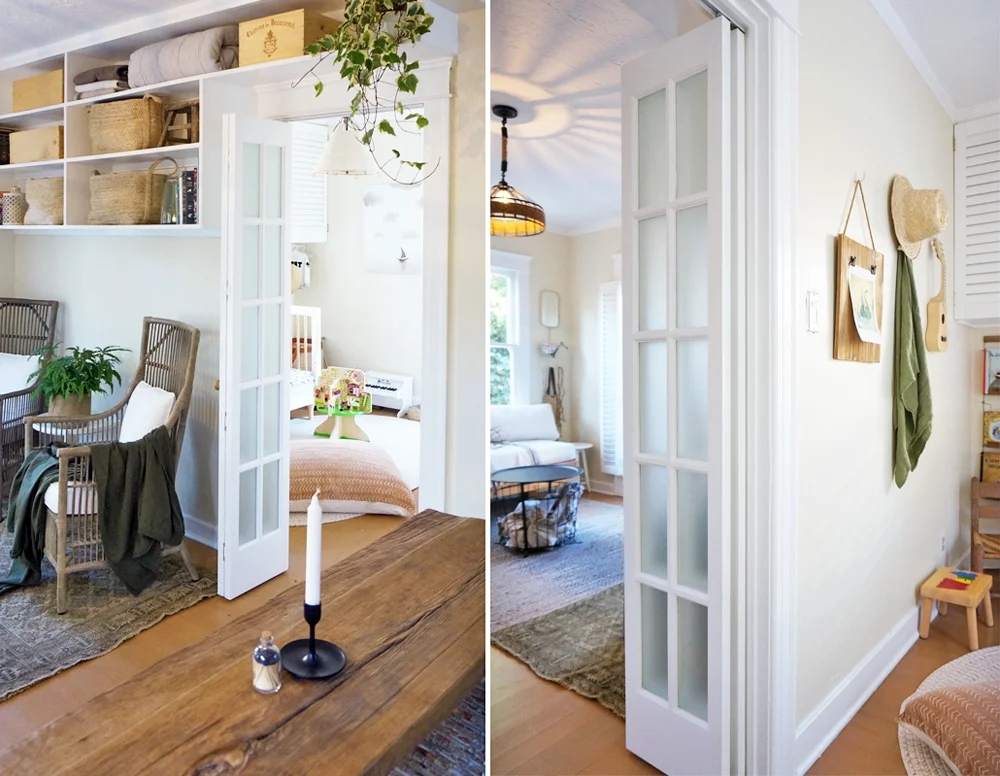 Bifold French Door Over Door Cubbies - Space Saving Bifold Doors