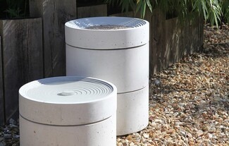 Bird Bath Modular Stacked Design with Concentric Rings