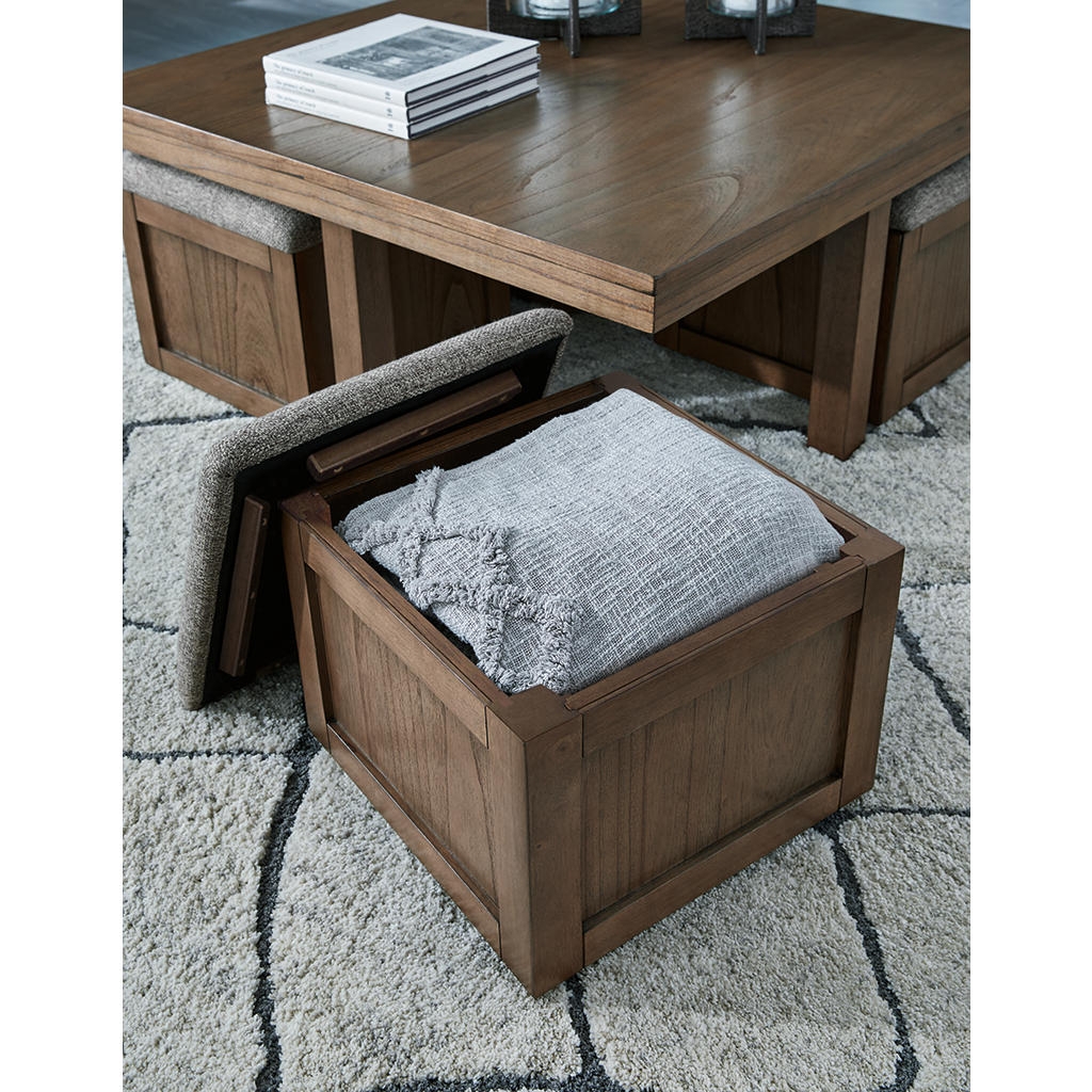 Boardernest Coffee Table Set featuring Wood Panel Frame