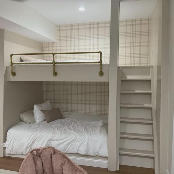 Bunk Bed Guardrail: Antique Brass Brass Safety Guardrail