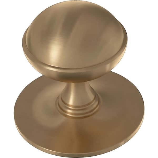 Cabinet Knob Circular Backplate Brushed Bronze Farmhouse