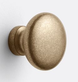 Cabinet Knob Textured Finish Champagne Bronze Mushroom