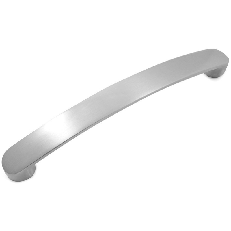 Cabinet Pull Brushed Metal Curved Arch Low Profile Handle