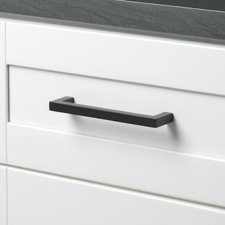 Cabinet Pull Matte Black Square Bar Shaker Style Hardware