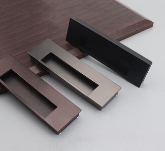 Cabinet Pull Recessed Grip Slotted Design Hidden Handle