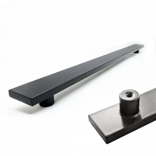 Cabinet Pull Rectangular Bar Metal Cylindrical Posts
