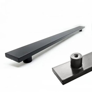 Cabinet Pull Rectangular Bar Metal Cylindrical Posts