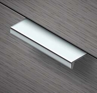 Cabinet Pull Silver Chrome Hidden Mount Slim Silhouette