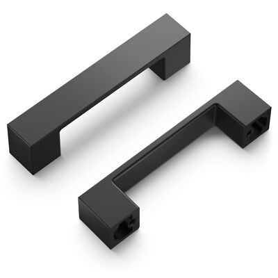 Cabinet Pull U-Shaped Bridge Matte Black Geometric Form