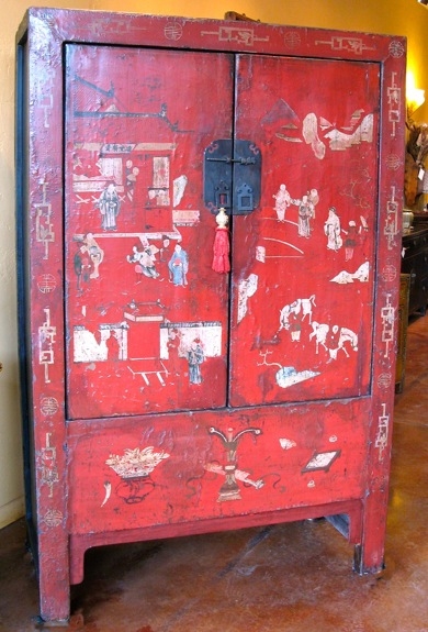 Cabinet Shanxi Lacquered Furniture with Paitong Hardware