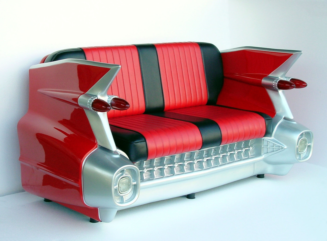 Car Sofa featuring Automotive Styling Cadillac Tailfin Sofa
