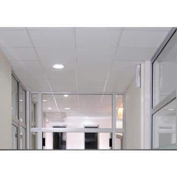 Ceiling Panel: Lay-In Installation Smooth White Plastic Grid