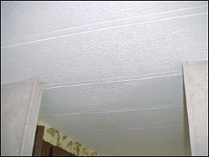 Ceiling Panels: Bright Stippled Ceiling Texture Repair