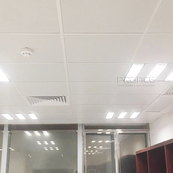 Ceiling System: Micro Perforated Texture Modern Office Grid