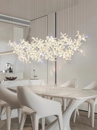 Chandelier With Organic Shape Floating Butterfly Chandelier