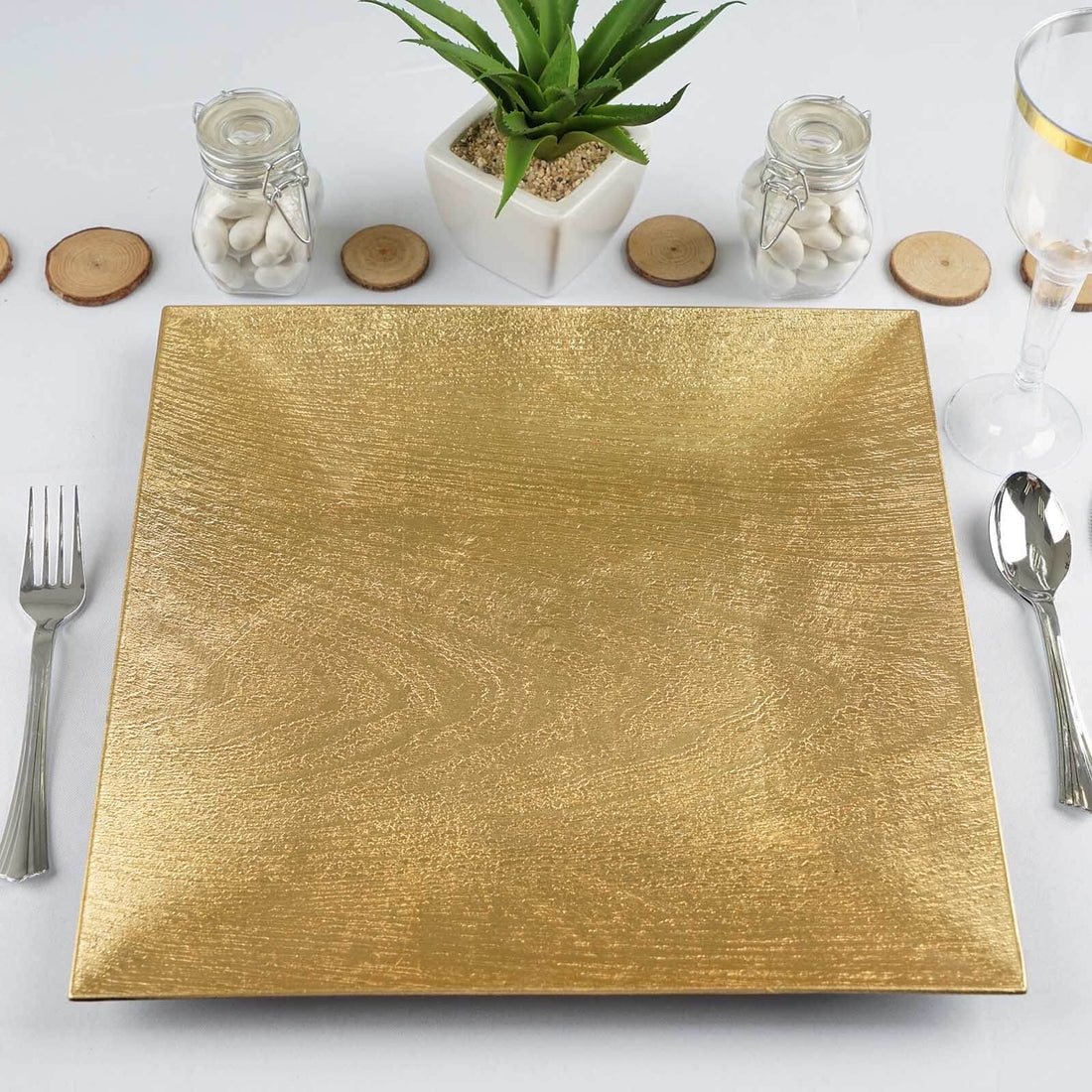 Square Charger Plates