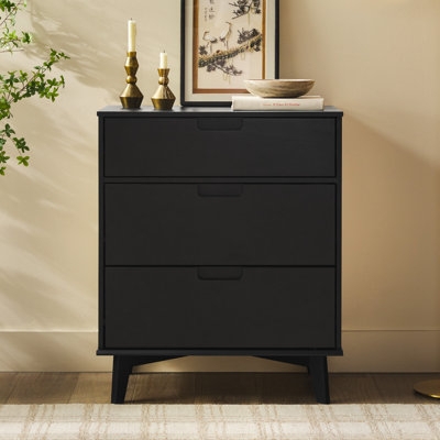 Chest Of Drawers Matte Black Minimalist Bedroom Storage