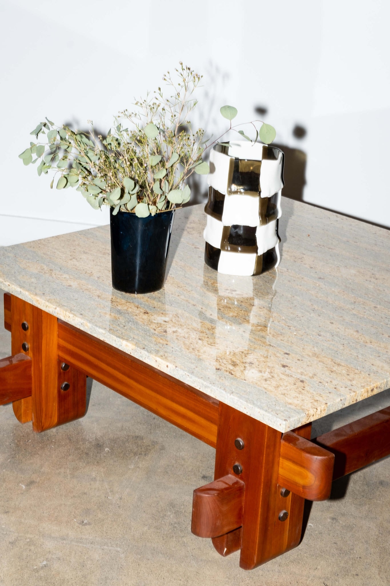 Coffee Table Granite Architectural Base Granite Top Coffee Table