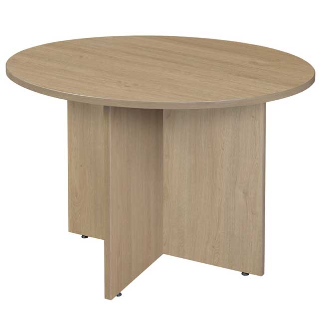 Conference Table Light Oak 42 Inch Round Conference Table