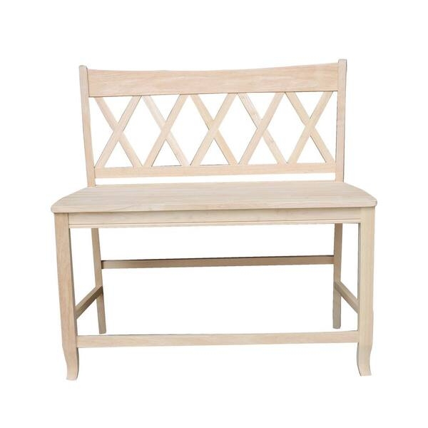 Counter Height Bench With Back