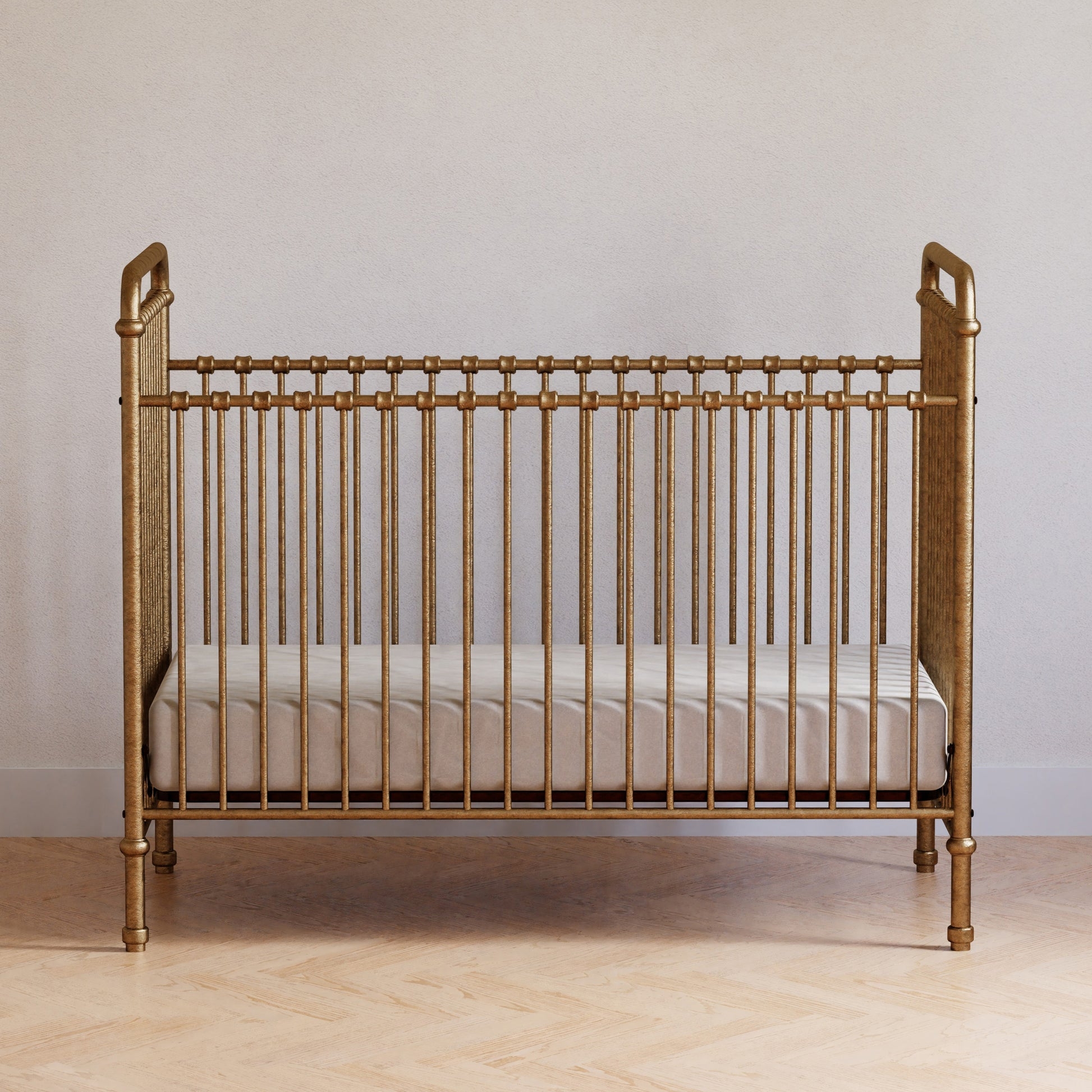 Crib Mesh Side Panels in Antique Finish with Ball Joints