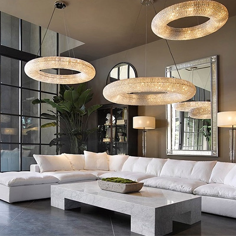 Crystal Chandelier Halo Design Multi Luxury Tiered Halo Lighting