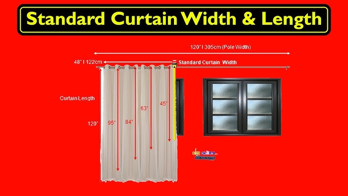 Curtain Panel Measurement Overlay Standard Curtain Measurements